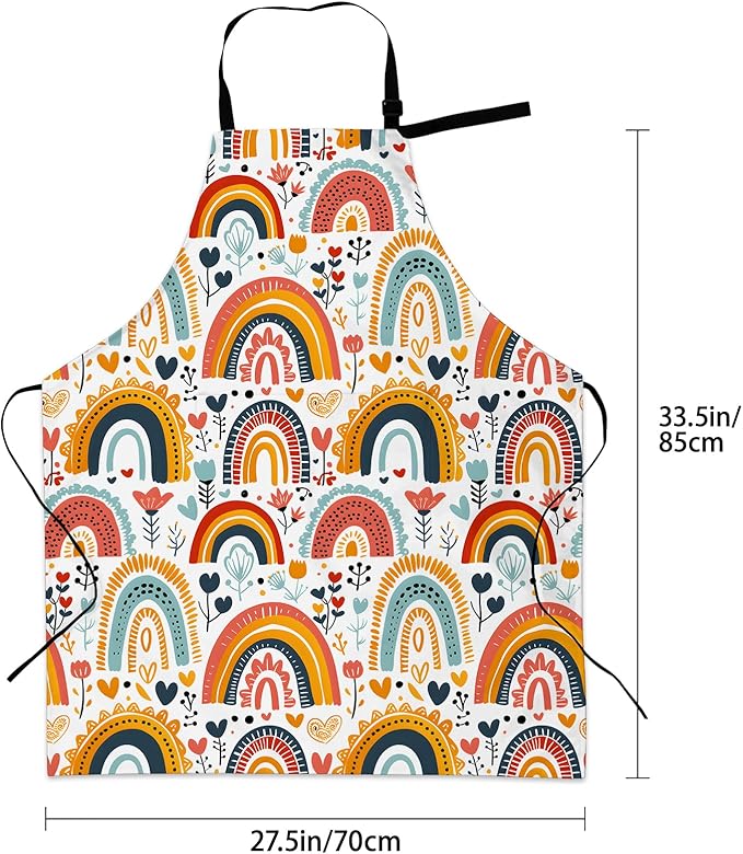 Cute Dolphin Apron for Women Men, Oxford Fabric Kitchen Cooking Chef Aprons