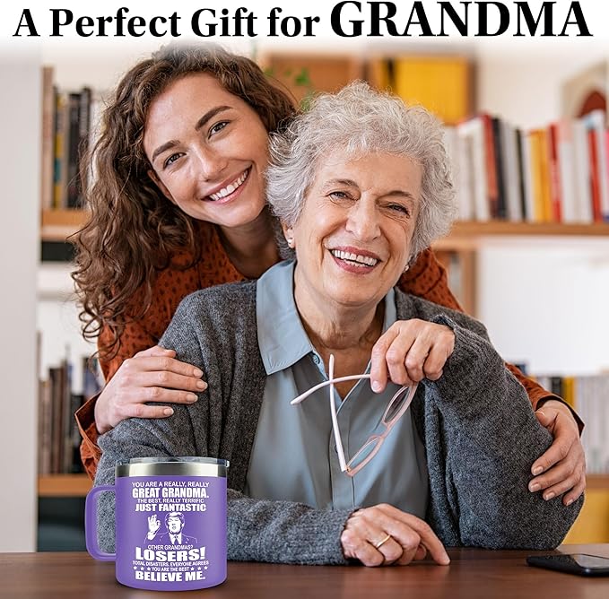 Grandma Gifts from Grandkids - Grandma Christmas Gifts, Birthday Gifts for Grandmas - Grandmother Gift, Christmas Gift for Grandmas Mug 14Oz