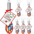 Nuogo 6 Sets Christmas Whisk Baking Supplies Gifts Christmas Neighbor Gifts Includes 8 Inch Stainless Steel Whisk,Greeting Cards,Ribbons,Plastic Bags for Home Cooking Supplies Xmas Stocking Stuffers