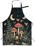 Cooking Apron for Women and Men,Adjustable Chef Bib Apron with 2 Pockets, Water and Oil Resistant for Kitchen Use