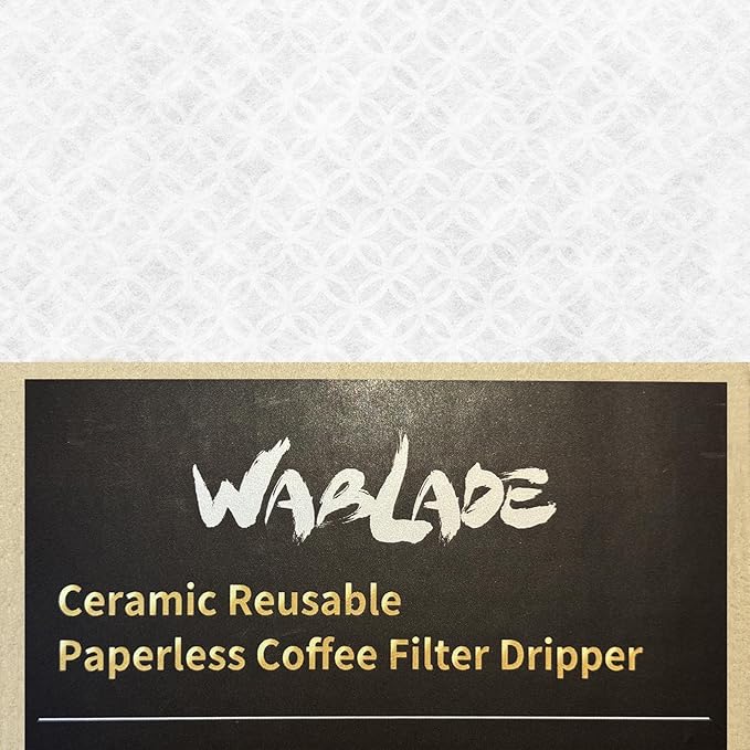 Ceramic Reusable Coffee Filter Dripper Paperless Sustinable Mt. Fuji Made in Japan (Blue Green)