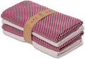 Cute Kitchen Towels - 4 Pack, (20" x 30") - Elegant & Pretty - Versatile as, Cute Hand Towels, Decorative Kitchen Towel, Dishcloths, Pretty Dish Towel, Burgundy and Powder Pink