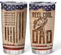 Hyturtle Personalized Fishing Gifts For Men - Stainless Steel Tumbler Cup 20oz For Fishing Lover - Reel Cool Dad Birthday Gifts for Dad Men Husband & Fathers Day Gift From Daughter Son Wife