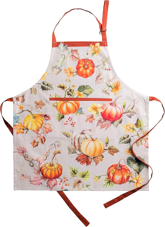 Maison d' Hermine 100% Cotton Apron for women with Pocket Kitchen Chef Apron for Men Cooking Gardening Server Waitress
