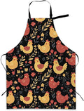 Cooking Apron for Women and Men,Adjustable Chef Bib Apron with 2 Pockets, Water and Oil Resistant for Kitchen Use