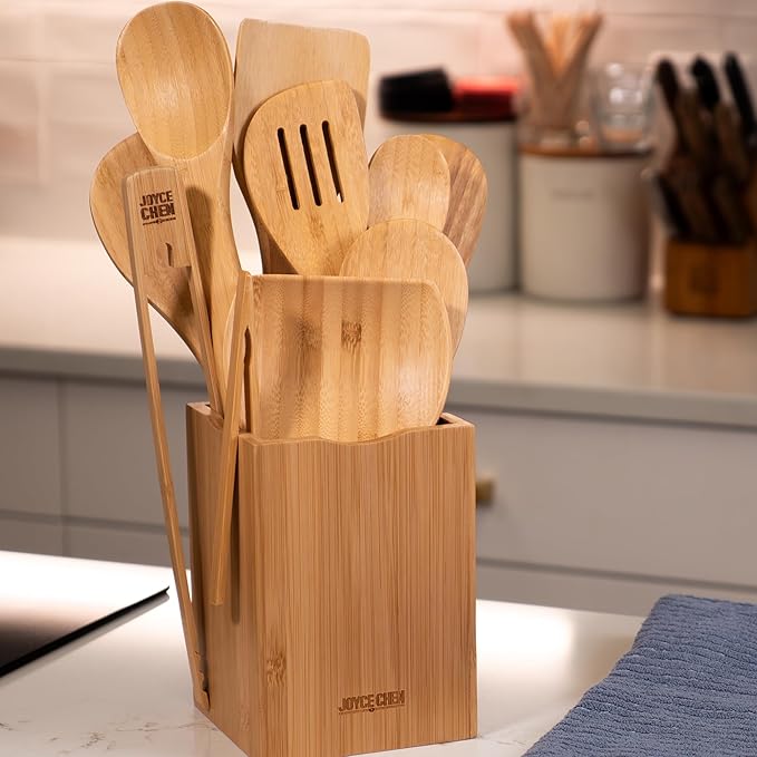 Joyce Chen 11-Piece Burnished Bamboo Cooking Utensil Set