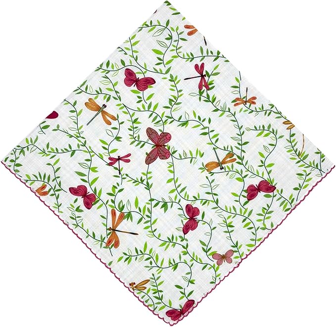 21x21 inches 100% Cotton Bandana for Women - Soft Square Scarf, Multi-Purpose Head Covering, Hair Bandana