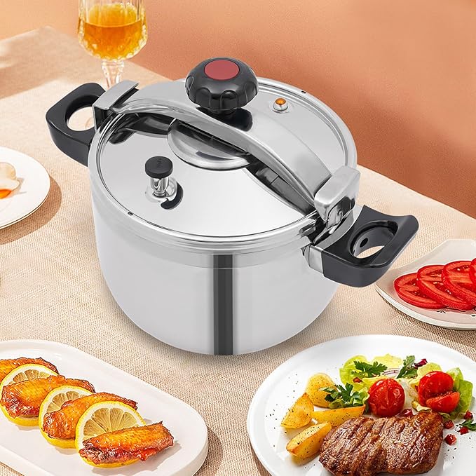 Pressure Cooker Stainless Steel, Commercial Stove Top Pressure Cooker Pot Used for Pressure Foodie or Steaming Instant Fast Cooking Pot