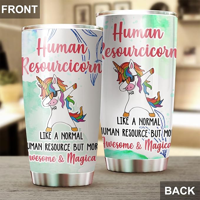Human Resources Gifts Tumbler - Stainless Steel 20oz, HR Gifts For Women & Men, HR Coffee Cups For Employees & Staff (HR07)