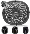 Air Fryer Replacement Tray for PowerXL Vortex 7 QT Air Fryer, Oval Nonstick 10.3''*9.5'' Air Fryer Replacement Parts Accessories Rack Basket Grill Pan Grill Plate Crisper Plate with Rubber Bumpers