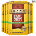 Twinings Decaffeinated Earl Grey Black Tea Individually Wrapped Bags, 20 Count (Pack of 6), Flavoured with Citrus and Bergamot, Enjoy Hot or Iced, 120 Teabags