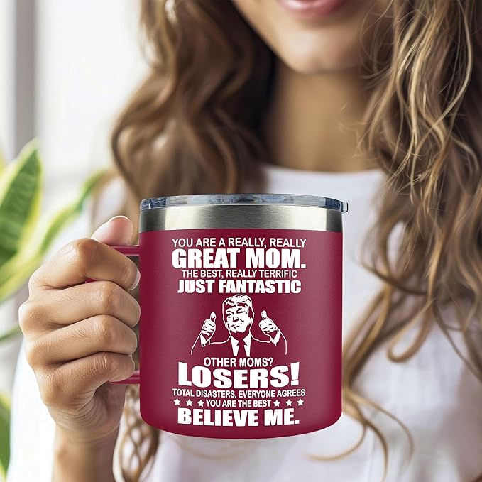 Gifts for Mom from Daughter, Son - Christmas Gifts for Mom, Wife, Women - Moms Birthday Gift Ideas, Cool Birthday gifts for Moms, Mothers - Best mom Mug, Funny moms Coffee Mug 14oz