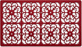 GASARÉ, Extra Large, Thick, Silicone Trivet for Hot Dishes, Pots, and Pans, Heat Resistant Mat for Countertop, Hot Pad for Kitchen, Easy to Clean, 21 x 12 x 3/8 Inches, Red