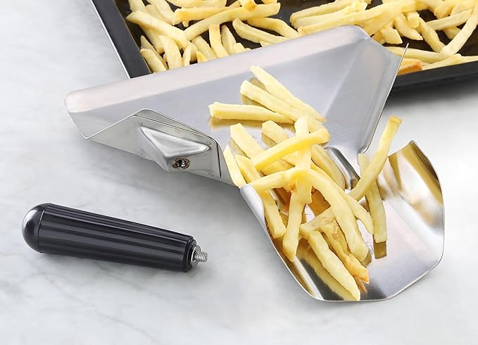 New Star Foodservice 42344 Stainless Steel Commercial French Fry Bagger with Left Handle