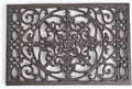 Sungmor Rectangle Cast Iron Trivets, Metal Trivet for Hot Pots and Pans, Heavy Duty Rustic Wood Stove Tea Pot Trivet, Decorative Hot Pot Holder for Kitchen Counter and Dining Table, Intricate Pattern