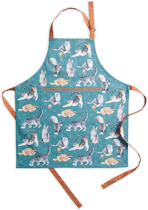 Maison d' Hermine 100% Cotton Apron for women with Pocket Kitchen Chef Apron for Men Cooking Gardening Server Waitress