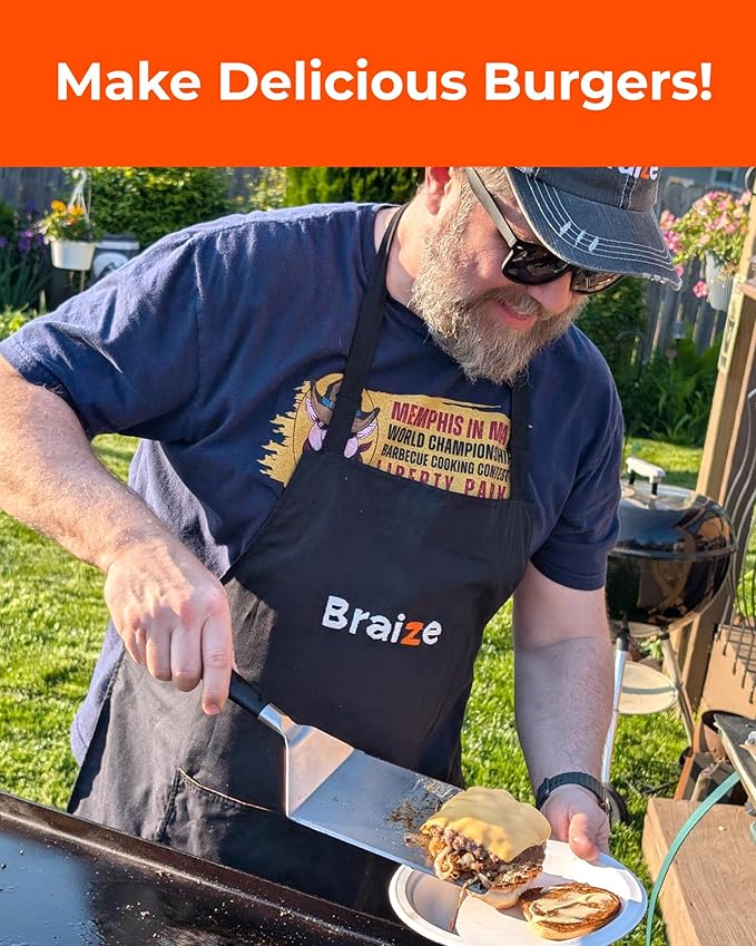 Smash Burger Press Kit, Stainless Steel Burger Press - Heavy Duty Grill Tools for Smashburgers, Flat Top Griddles, Cast Iron Pans, BBQ Accessories for Home Chefs (Dome Set)