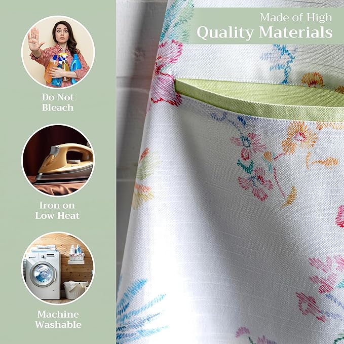 Maison d' Hermine 100% Cotton Apron for women with Pocket Kitchen Chef Apron for Men Cooking Gardening Server Waitress