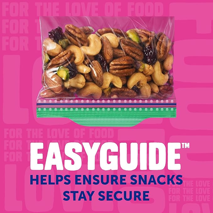 Ziploc Snack Bags, Easy Open and Close, Plastic Food Storage Bags, 280 Bags Total (Packaging May Vary)