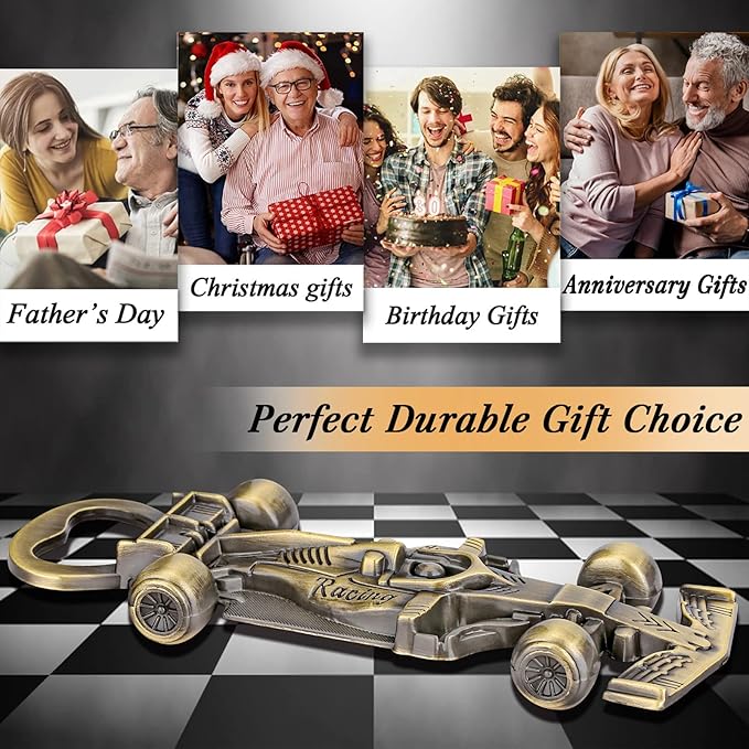 Racing Car Gifts for Men Women, Racing Car Bottle Opener, Unique Racing Gifts for Men Him Dad Boyfriend Husband Grandad, Beer Gifts Birthday Gifts Christmas Gifts for Men