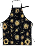 Kitchen Apron with Pocket,Waterproof Adjustable Neck and Long Ties, Cooking Baking Gardening Painting Apron for Women