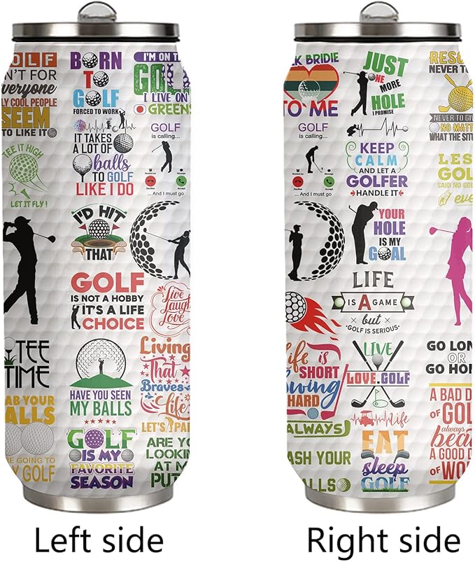 Golf Tumbler Cup 17oz Stainless Steel Insulated Travel Mug Tumblers Cup Golf Gift for Men Women Girls Mom,Christmas Women Golfers Gift for Female Golfers Golfing Lover
