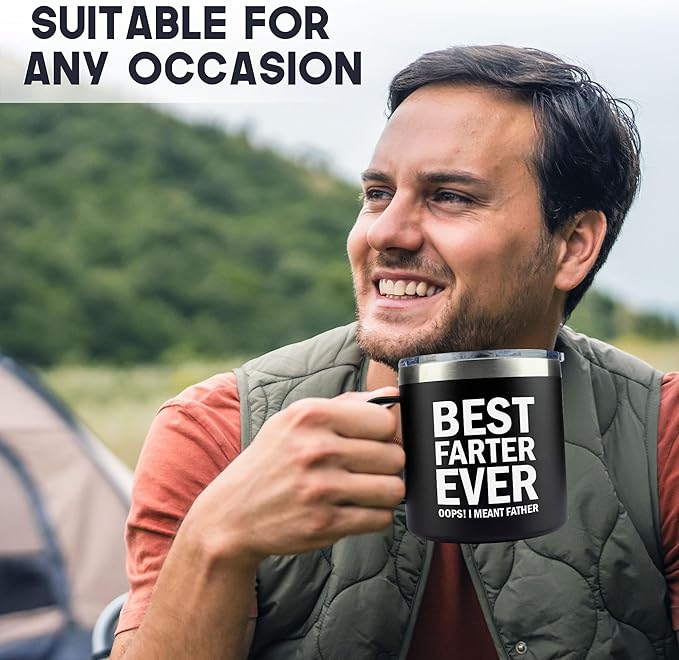 Christmas Gifts for Dad, Men - Gifts for Dad from Daughter, Son - Dads Birthday Gift Ideas, Happy Birthday gifts for Dads, Fathers - Best Dad Ever Gift, Present for dads - 14 Oz dad Mug