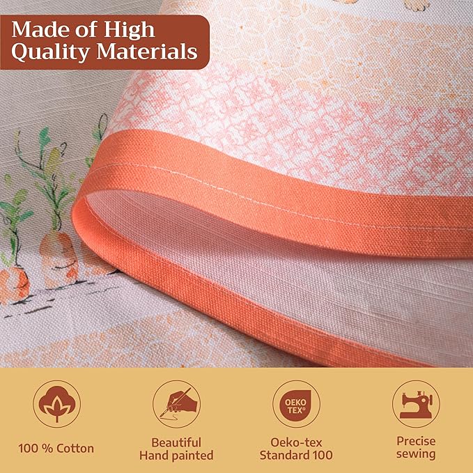 Maison d' Hermine 100% Cotton Apron for women with Pocket Kitchen Chef Apron for Men Cooking Gardening Server Waitress