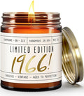 59th Birthday Gifts for Women - 'Limited Edition 1966' Soy Candle, w/Champagne on Ice I 59 Birthday Gifts for Women I 59th Gift for Her Ideas I 9oz Reusable Jar, 50Hr Burn, Made in USA