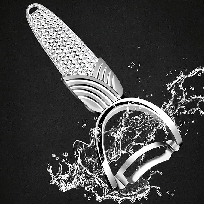 Corn Peeler,Stainless Steel Corn Cob Stripper Tool with Anti-Slip Durable Corn Shape Handle Corn On The Cob Stripper Tool Kitchen Gadget