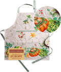 Maison d' Hermine 100% Cotton Apron for women with Pocket Kitchen Chef Apron for Men Cooking Gardening Server Waitress