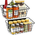 Magnetic Shelf for Fridge, 2 Pack Seasoning Organizer with Strong Magnets for Kitchen Storage Organization, Moveable Magnetic Spice Rack for Refrigerator, Whiteboard, Kitchen Counter, Cabinet