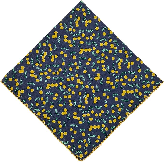 21x21 inches 100% Cotton Bandana for Women - Soft Square Scarf, Multi-Purpose Head Covering, Hair Bandana
