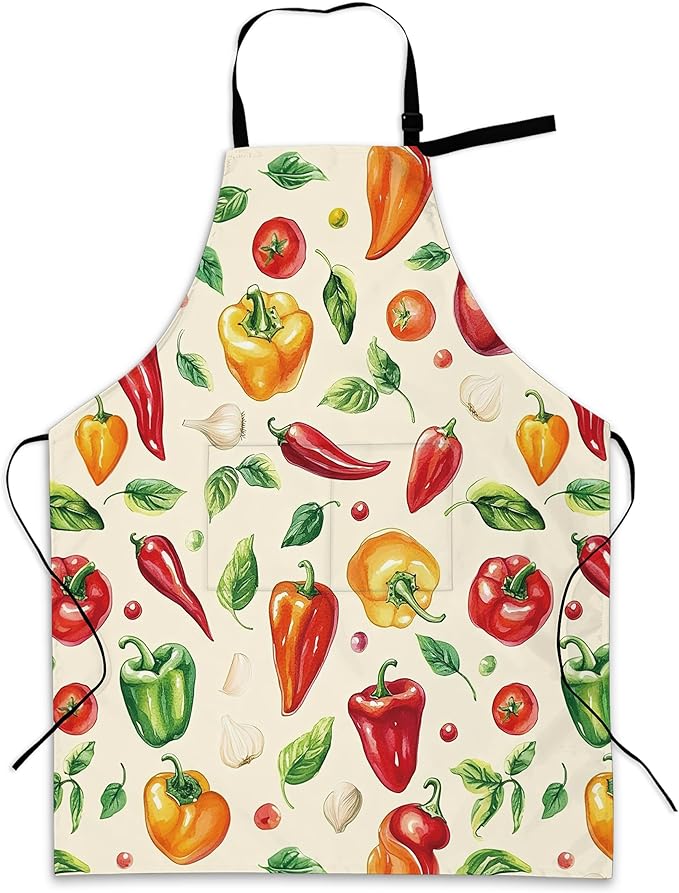 Adjustable Kitchen Apron with Pockets for Women and Men,Soft Chef Apron for Cooking, BBQ, and Grill