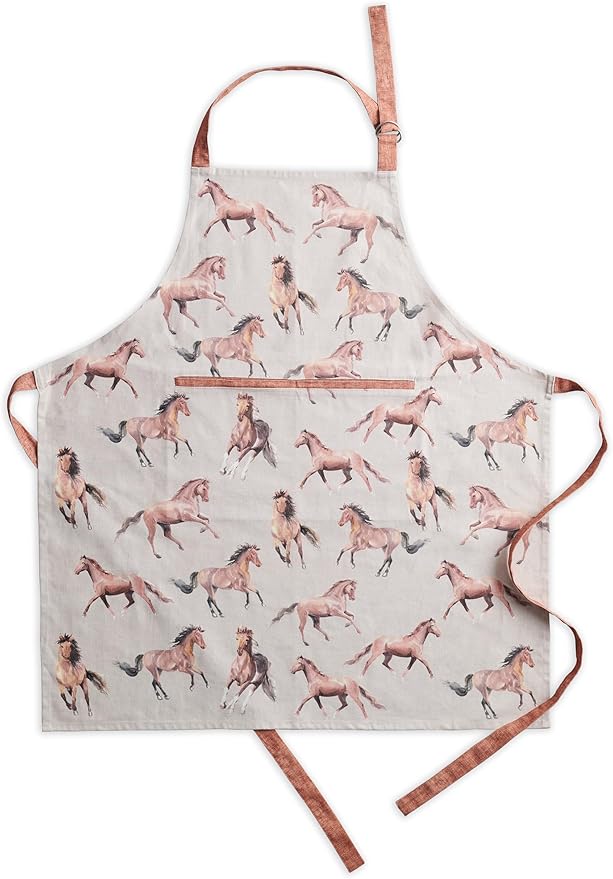 Maison d' Hermine 100% Cotton Apron for women with Pocket Kitchen Chef Apron for Men Cooking Gardening Server Waitress
