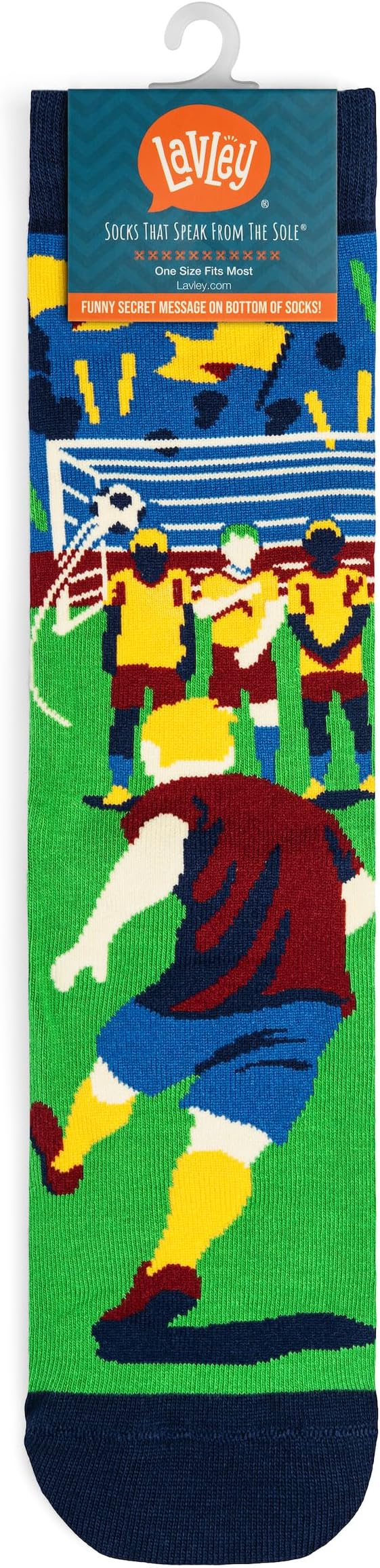Lavley Funny Socks for Sports Fans and Players - Cool Novelty Gifts for Men, Women, & Teens