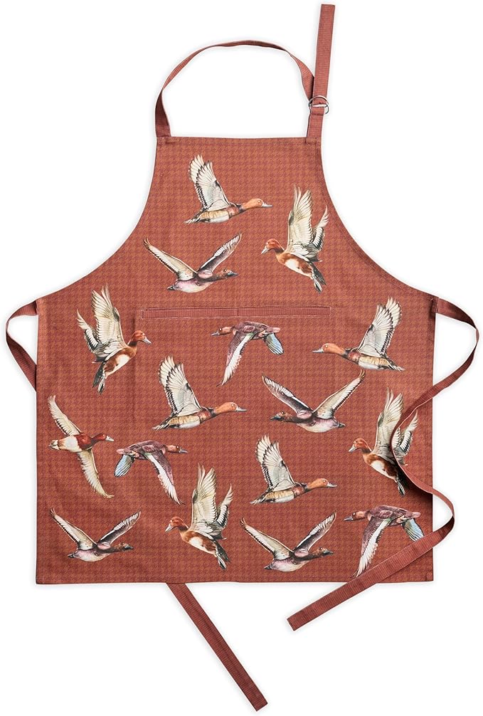 Maison d' Hermine 100% Cotton Apron for women with Pocket Kitchen Chef Apron for Men Cooking Gardening Server Waitress