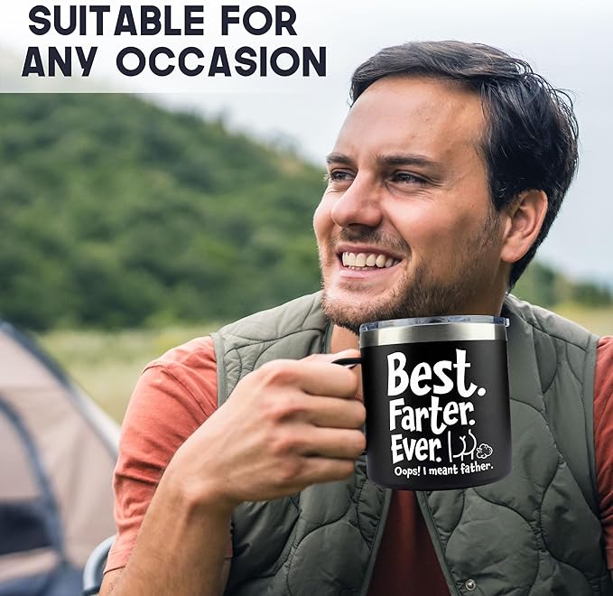 Christmas Gifts for Dad, Men - Gifts for Dad from Daughter, Son - Dads Birthday Gift Ideas, Happy Birthday gifts for Dads, Fathers - Best Dad Ever Gift, Present for dads - 14 Oz dad Mug