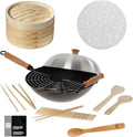 JOYCE CHEN Professional Series Nonstick 14-Inch Wok 13-Piece PFAS Free Cookware Set