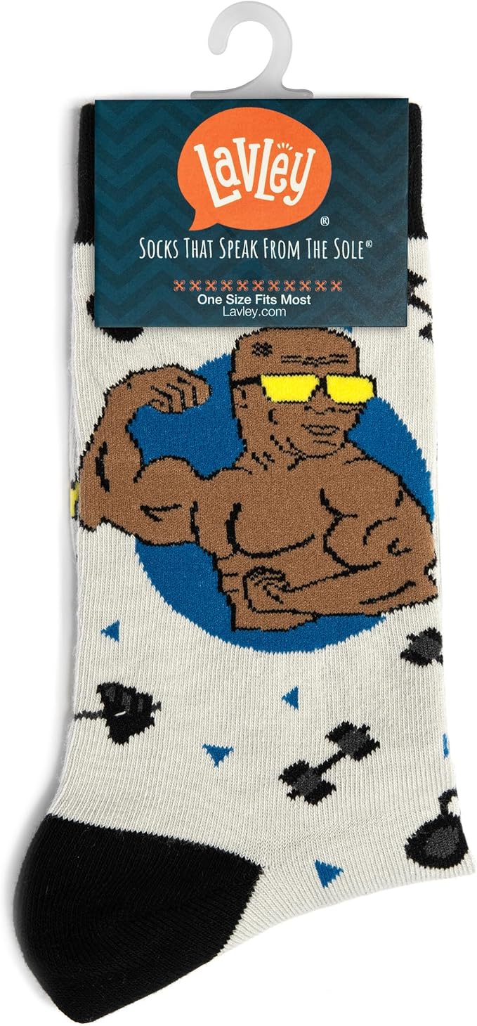 Lavley Funny Socks for Sports Fans and Players - Cool Novelty Gifts for Men, Women, & Teens