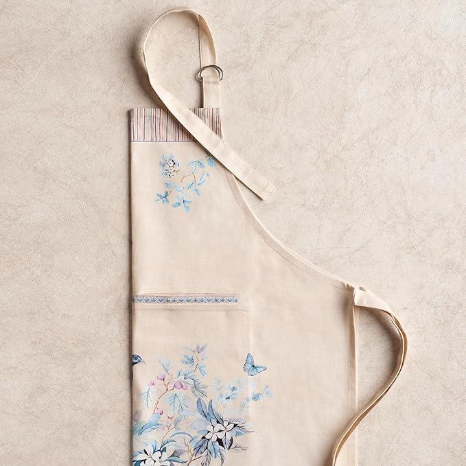 Maison d' Hermine 100% Cotton Apron for women with Pocket Kitchen Chef Apron for Men Cooking Gardening Server Waitress