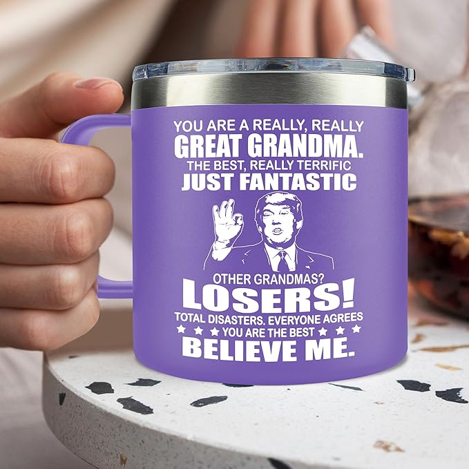 Grandma Gifts from Grandkids - Grandma Christmas Gifts, Birthday Gifts for Grandmas - Grandmother Gift, Christmas Gift for Grandmas Mug 14Oz
