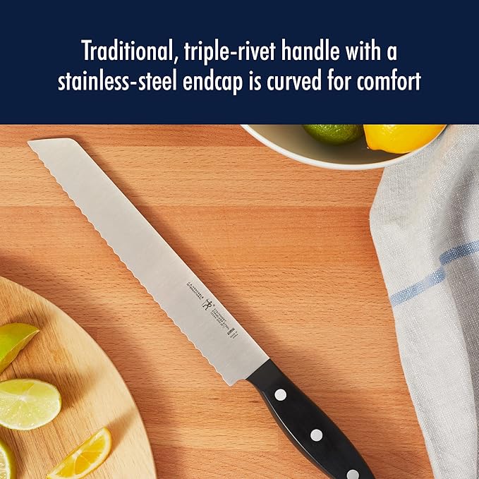 HENCKELS Statement Razor-Sharp 20-Piece Knife Set with Block, Chef Knife, Bread Knife, German Engineered Knife Informed by over 100 Years of Mastery, Natural
