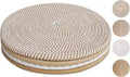10 Inch Trivets for Hot Dishes, Large Trivets for Hot Pots and Pans, Thicken Heat Resistant Round Place Mats Woven Table Mats, Boho Placemats for Kitchen Dining Table, 4 Pcs