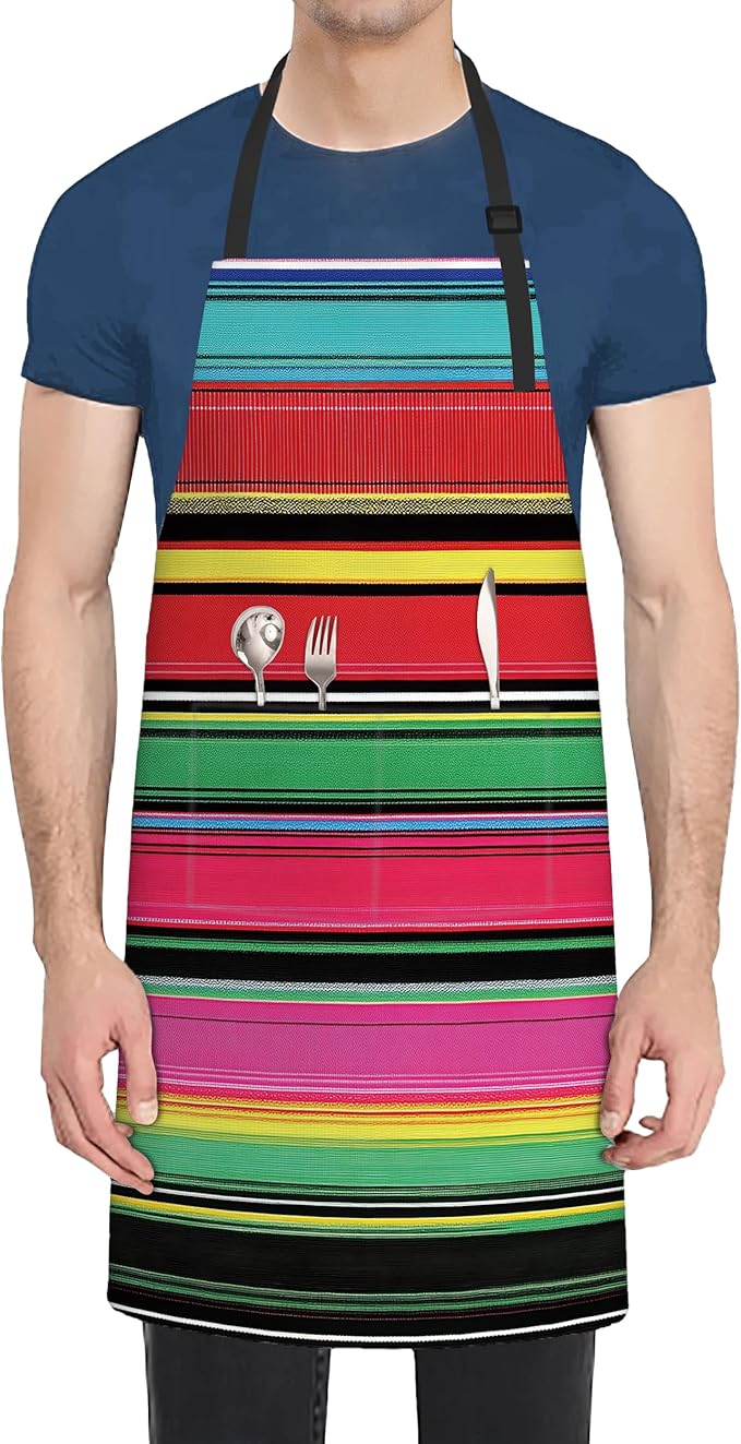 Adjustable Kitchen Apron with Pockets for Women and Men,Soft Chef Apron for Cooking, BBQ, and Grill