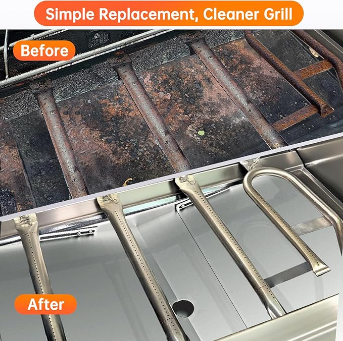 Universal Grease Tray with Catch Pan - Dyna Glo Grill Replacement Parts, Adjustable 24"-30" Drip Pan for 4/5 Burner Gas Grill Models from Nexgrill, Dyna-Glo, Expert Grill, Kenmore, BHG & More
