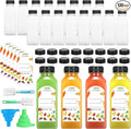 120Pcs 12 Oz Plastic Juice Bottles with Caps,Clear Reusable Water Bottle & Tamper Proof Lids,Juice Containers,Juicing Bottles for Fruit Juice,Smoothies,Coffee - Food Grade & Travel Bottle (120)