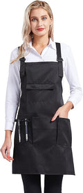 Nanxson Adjustable Women Bib Apron Multi Function Professional Salon Stylist Work Apron with Tool Pockets CF3010