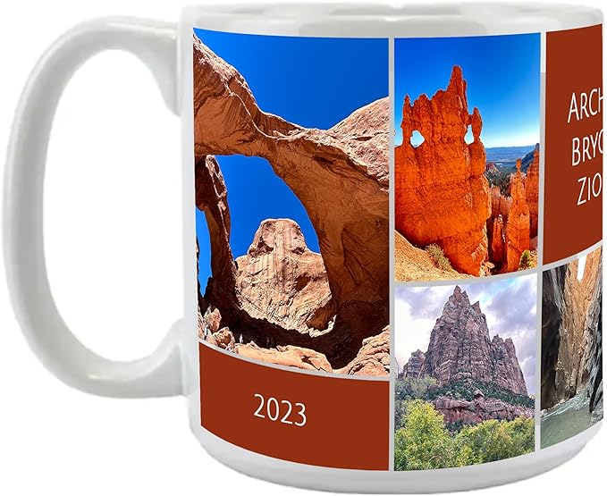 Custom Ceramic Coffee Mug, Jumbo Sized 20 oz, White or Black Interior, Glossy or Matte Finish (7 Images and Text)