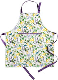 Maison d' Hermine 100% Cotton Apron for women with Pocket Kitchen Chef Apron for Men Cooking Gardening Server Waitress